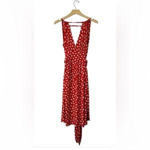 Marc Jacobs red floral wrap dress, size small. Never worn.
